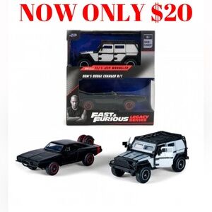 Brand New FAST & FURIOUS Movie Di-Cast  2 Pack Car Truck Toy Figure